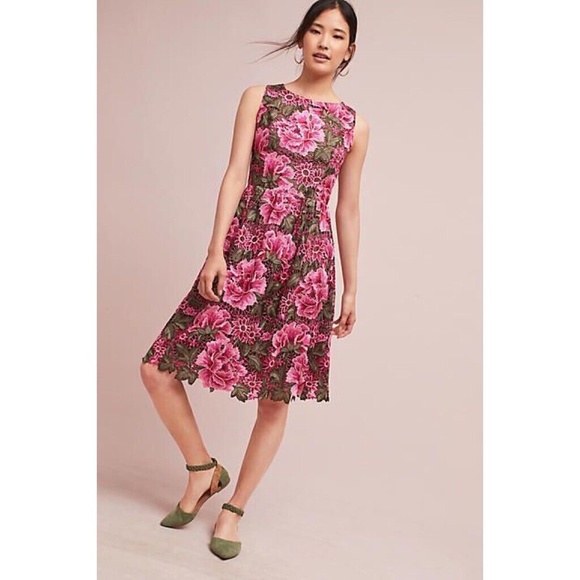 Anthropologie Dresses & Skirts - NWT!! Anthropologie ERI+ ALI Lalia Floral Fit N’ Flare Lace Dress Party ~ Size 8